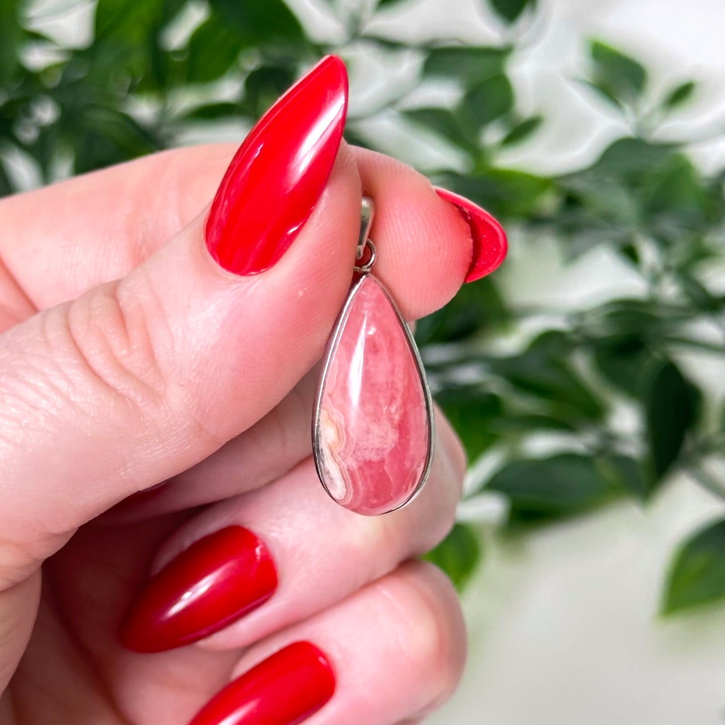 Argentinian Rhodochrosite Pendant #12