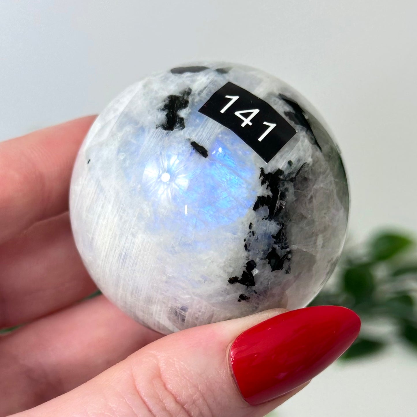 Rainbow Moonstone Sphere #141