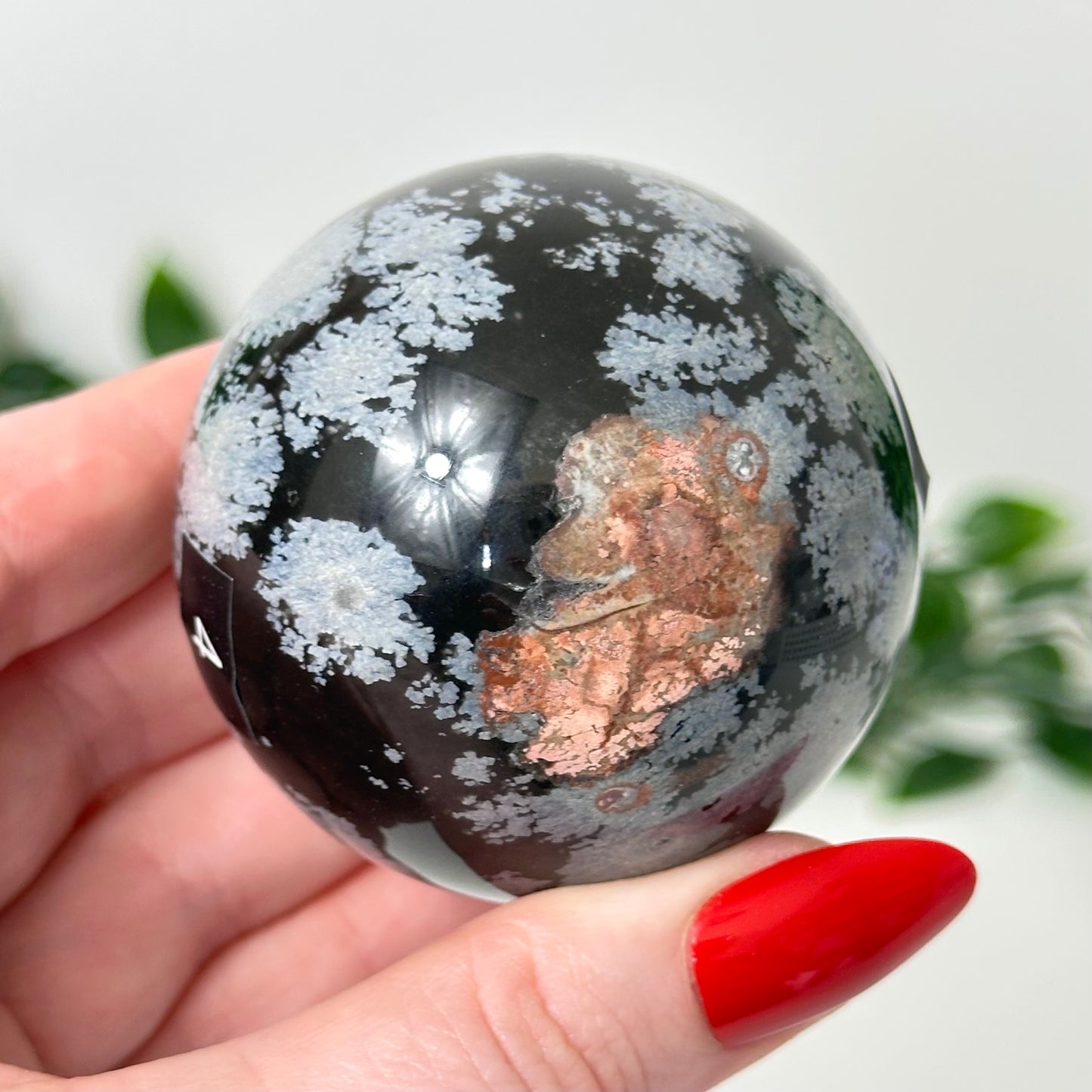 High Quality Snowflake Obsidian Sphere #4