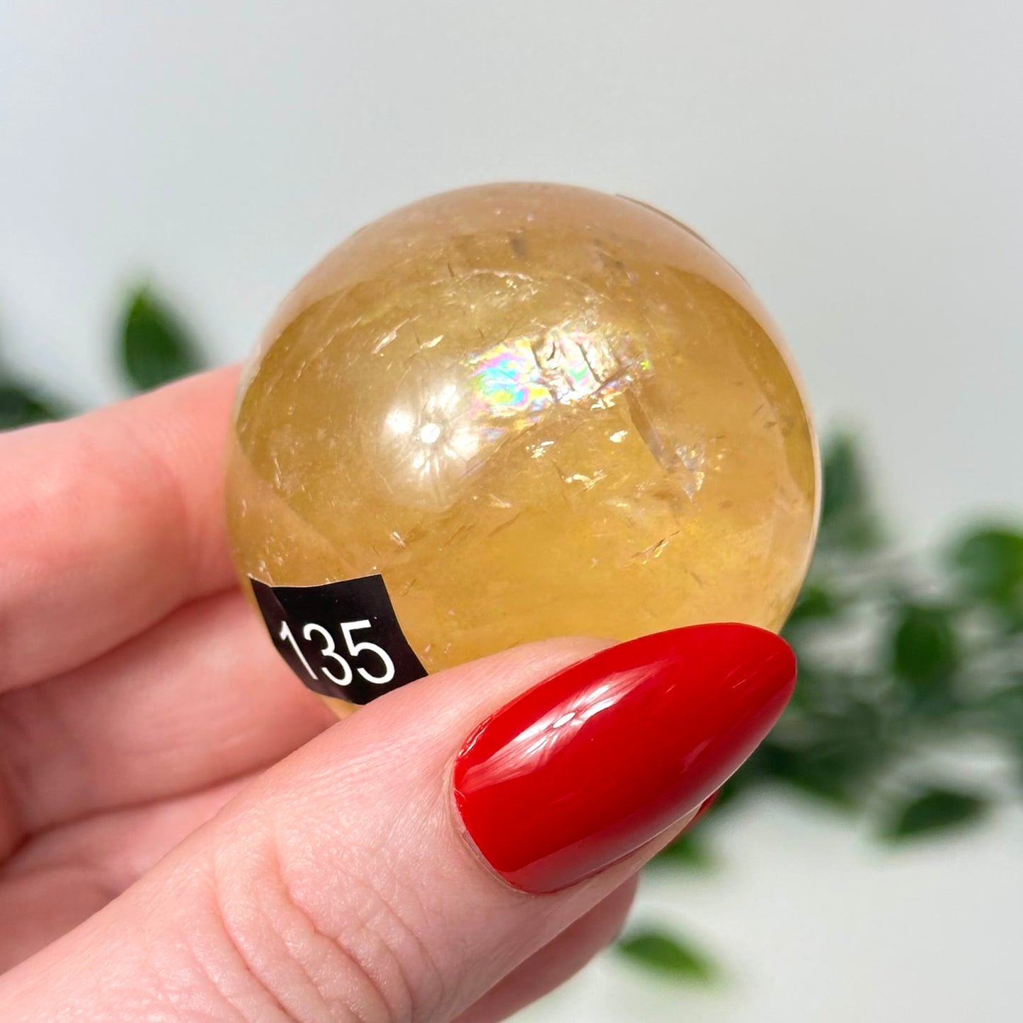 Honey Calcite Sphere #135