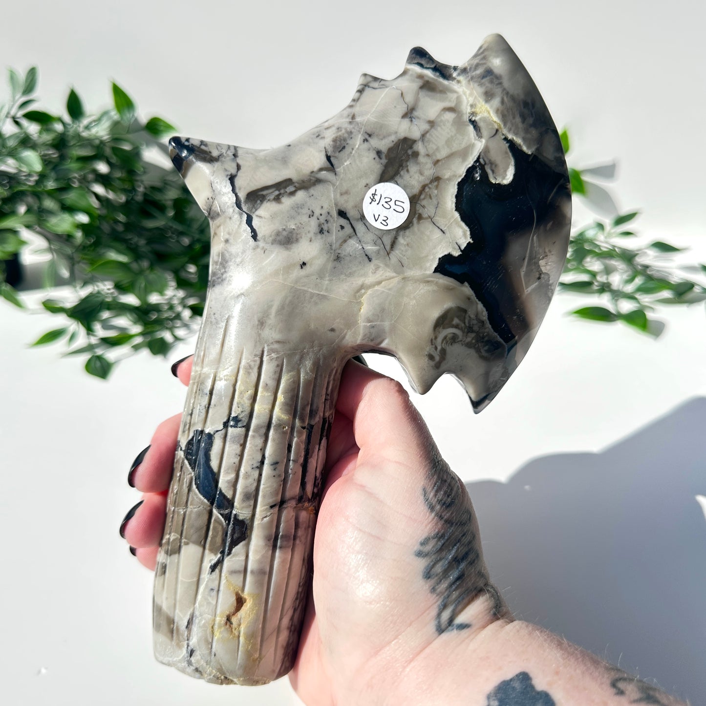 Volcanic Agate Axe V3