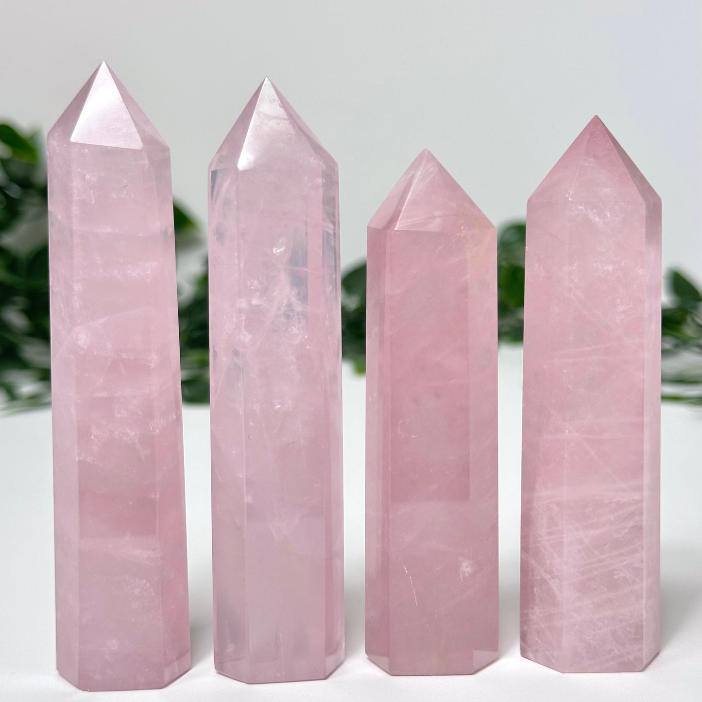 High Quality Rose Quartz Towers SML