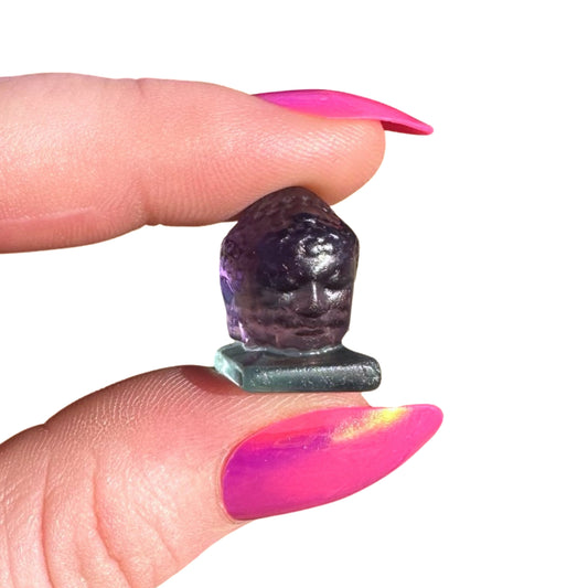 Fluorite Mini Buddha Head