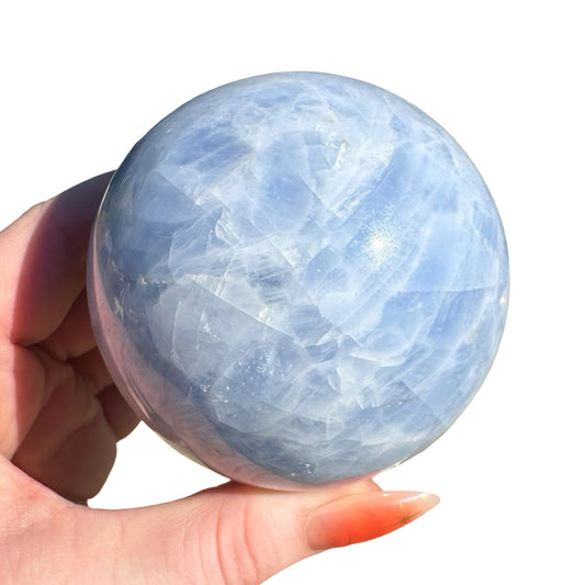 Blue Calcite Sphere G