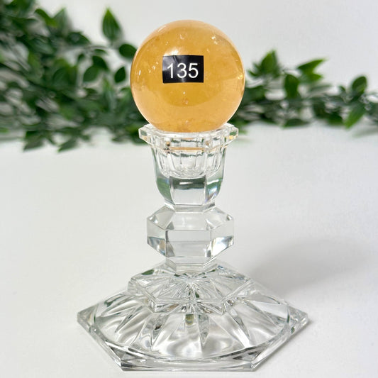 Honey Calcite Sphere #135
