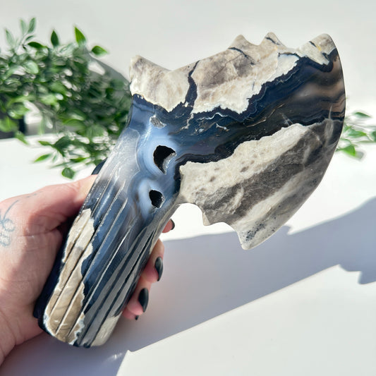 Volcanic Agate Axe V2