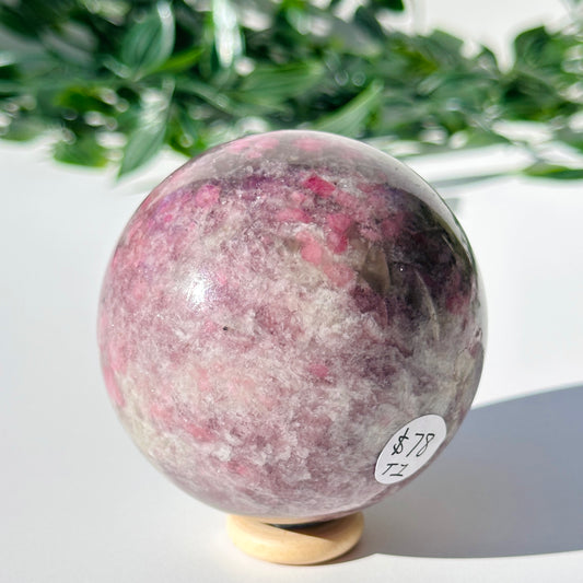 Pink Tourmaline Sphere T1