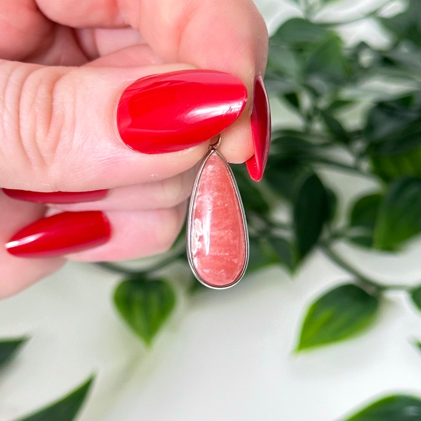 Argentinian Rhodochrosite Pendant #36