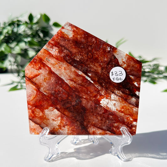 Fire Quartz Slab w/ Stand FQ6