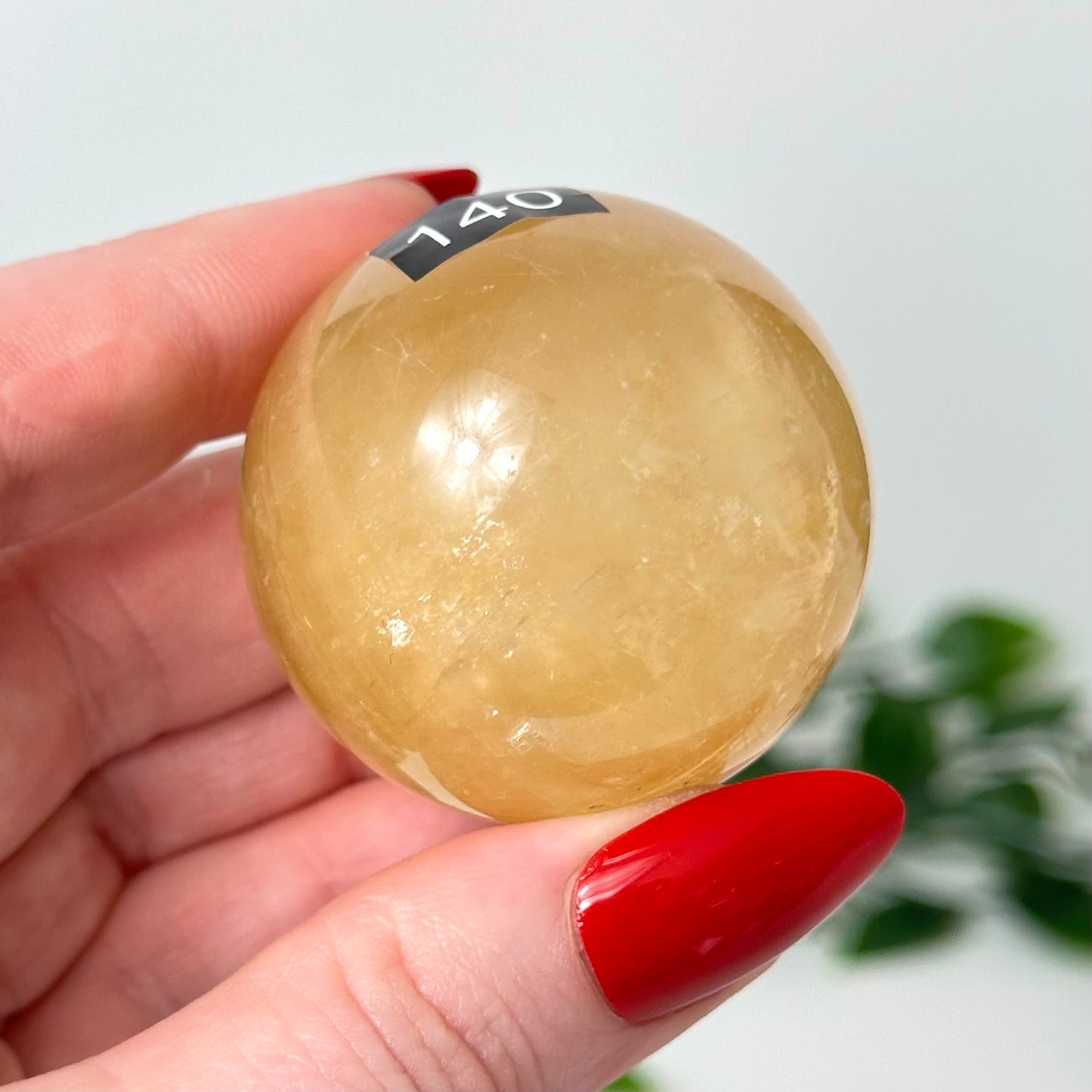 Honey Calcite Sphere #140