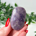 Lepidolite Palm Stone #107