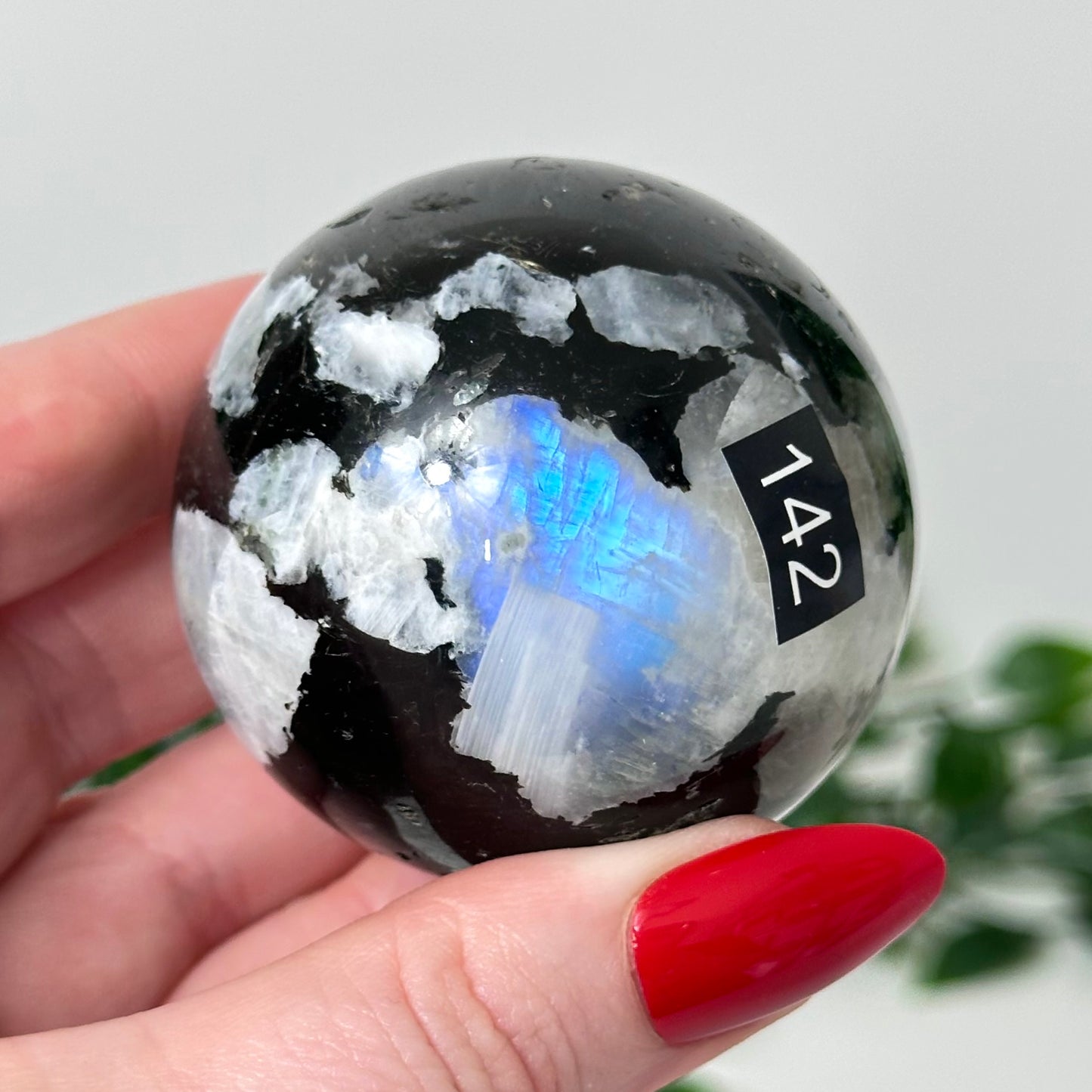 Rainbow Moonstone Sphere #142