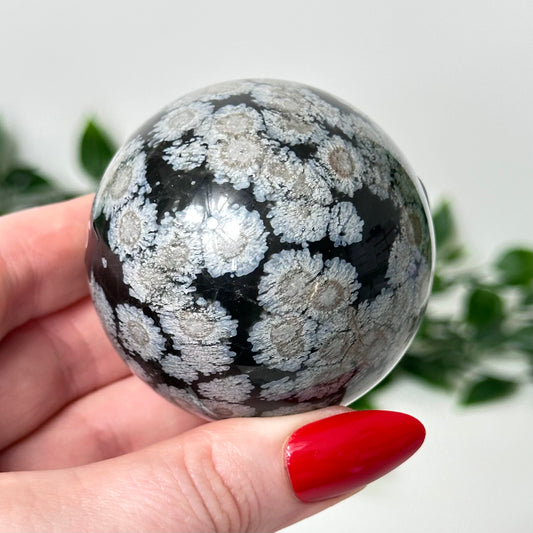 High Quality Snowflake Obsidian Sphere #5