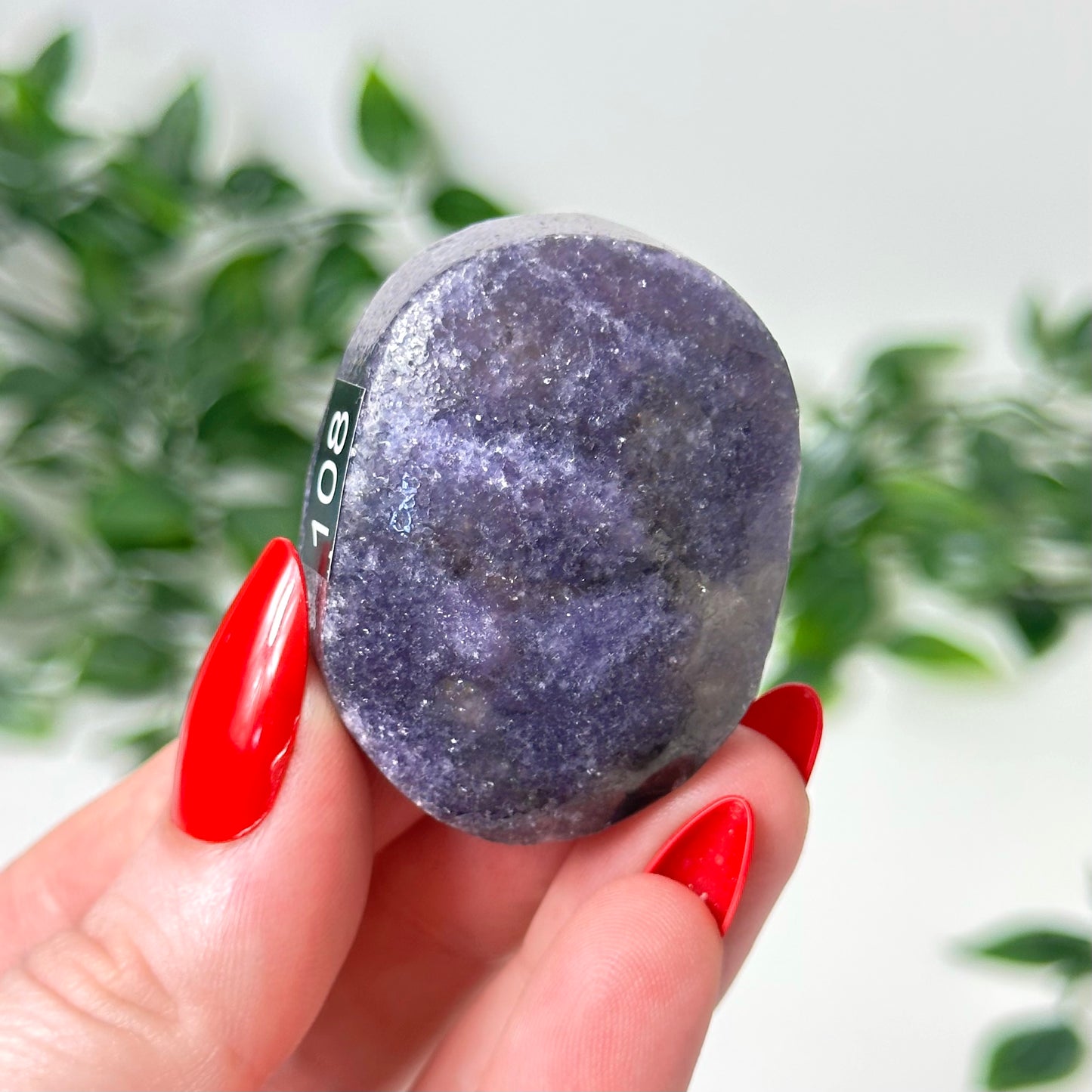 Lepidolite Palm Stone #108