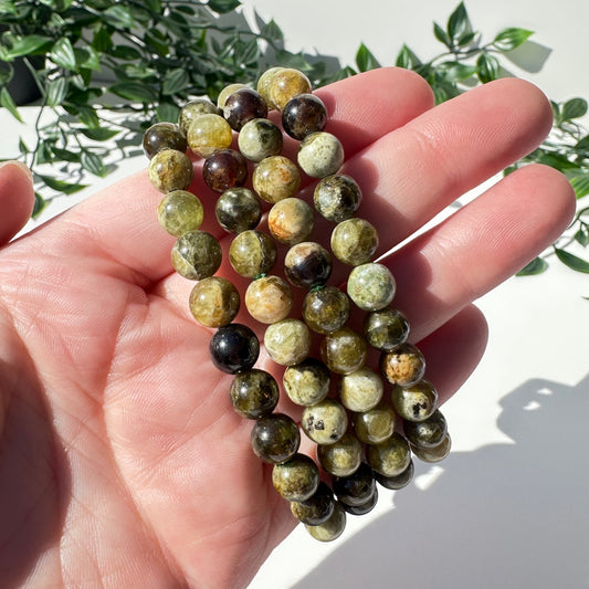 Tsavorite Garnet Bead Bracelets 8mm