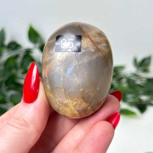 Peach Moonstone Palm Stone #95