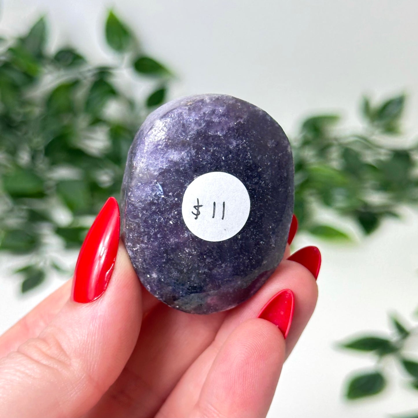 Lepidolite Palm Stone #108