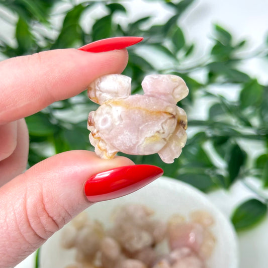 Flower Agate Mini Crab