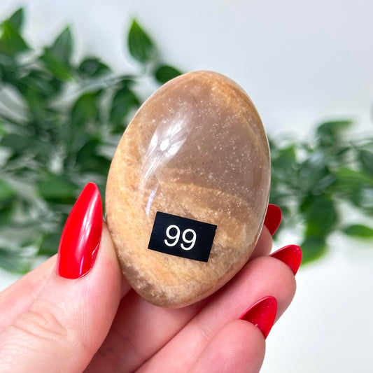 Peach Moonstone Palm Stone #99