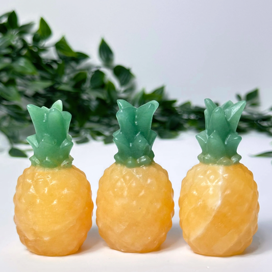 Orange Calcite Pineapples