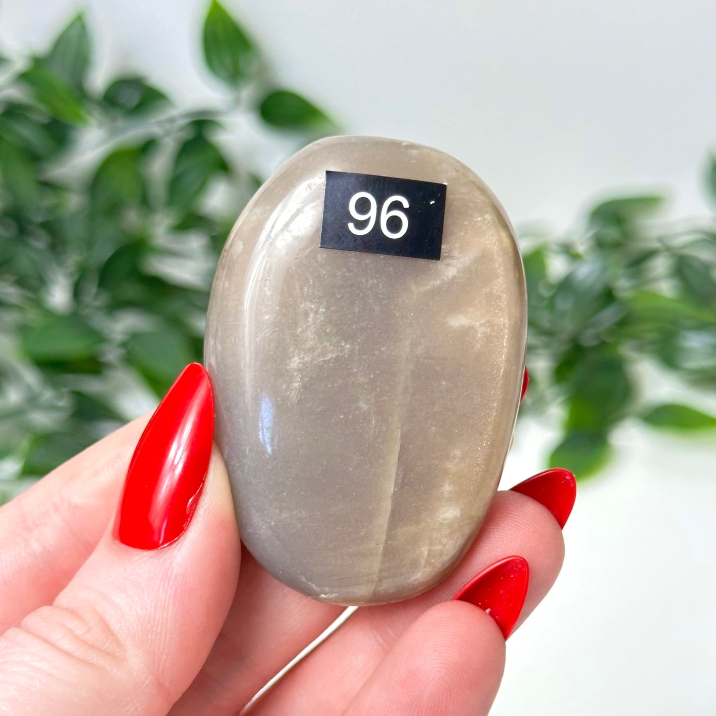 Peach Moonstone Palm Stone #96
