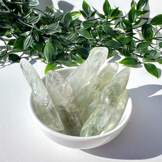 Green Amethyst (Prasiolite) Pieces L