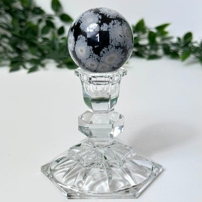 High Quality Snowflake Obsidian Sphere #1