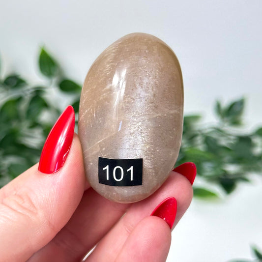 Peach Moonstone Palm Stone #101