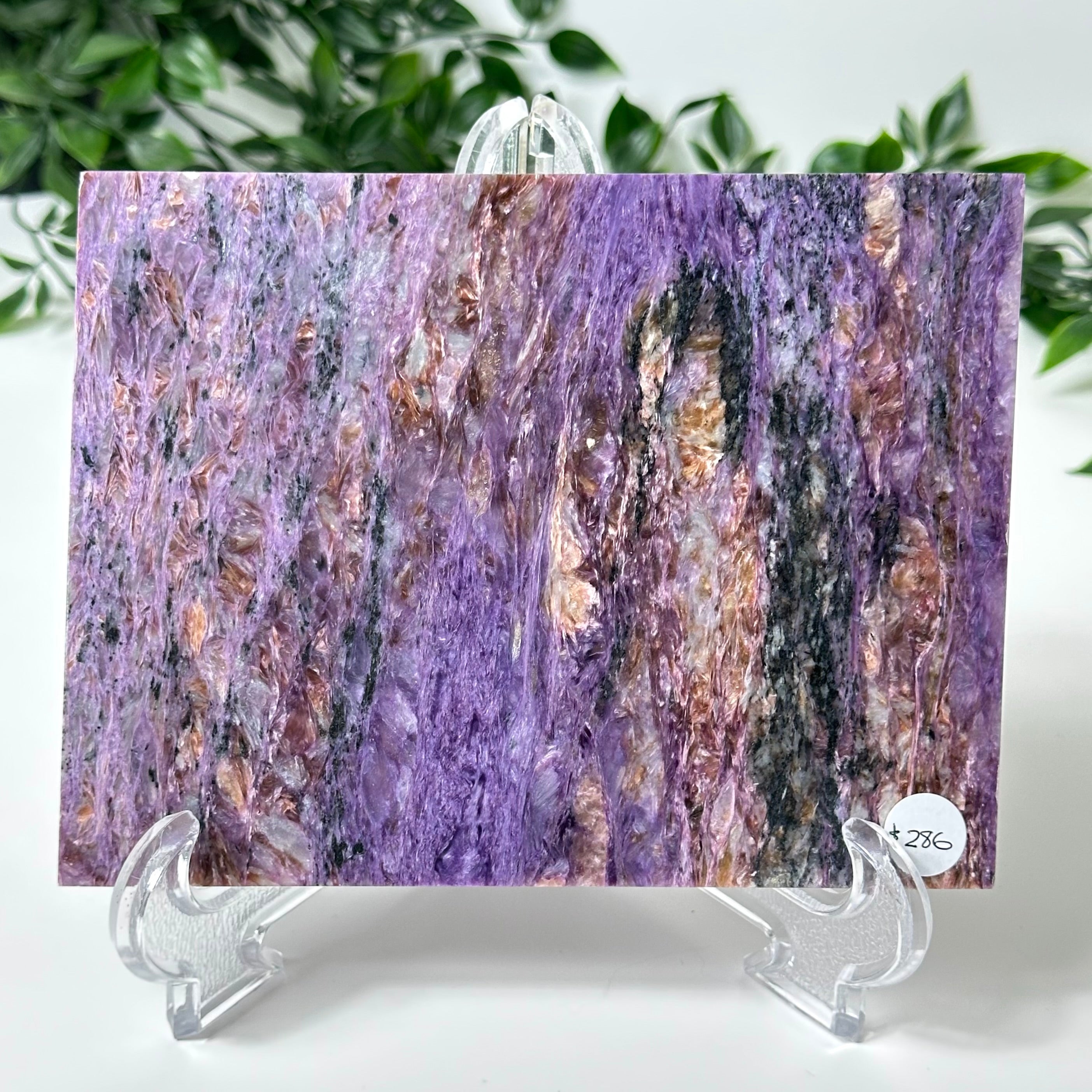 Charoite Slab with Stand #50