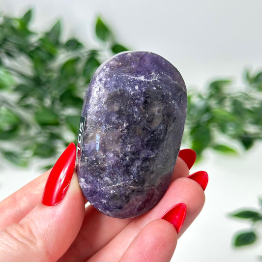 Lepidolite Palm Stone #105