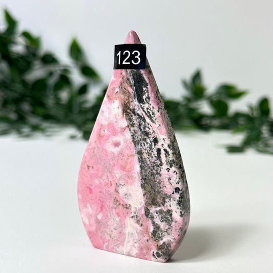 Peruvian Rhodonite Flame #123