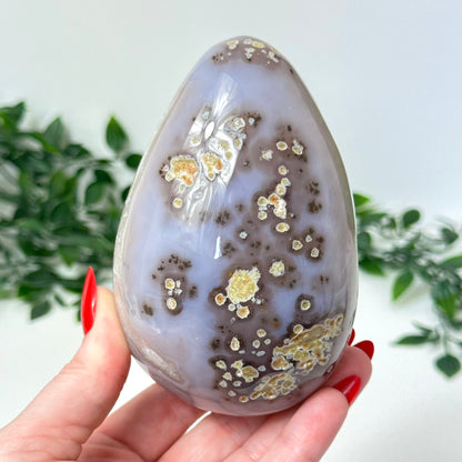 Druzy Agate Egg with Stand #28