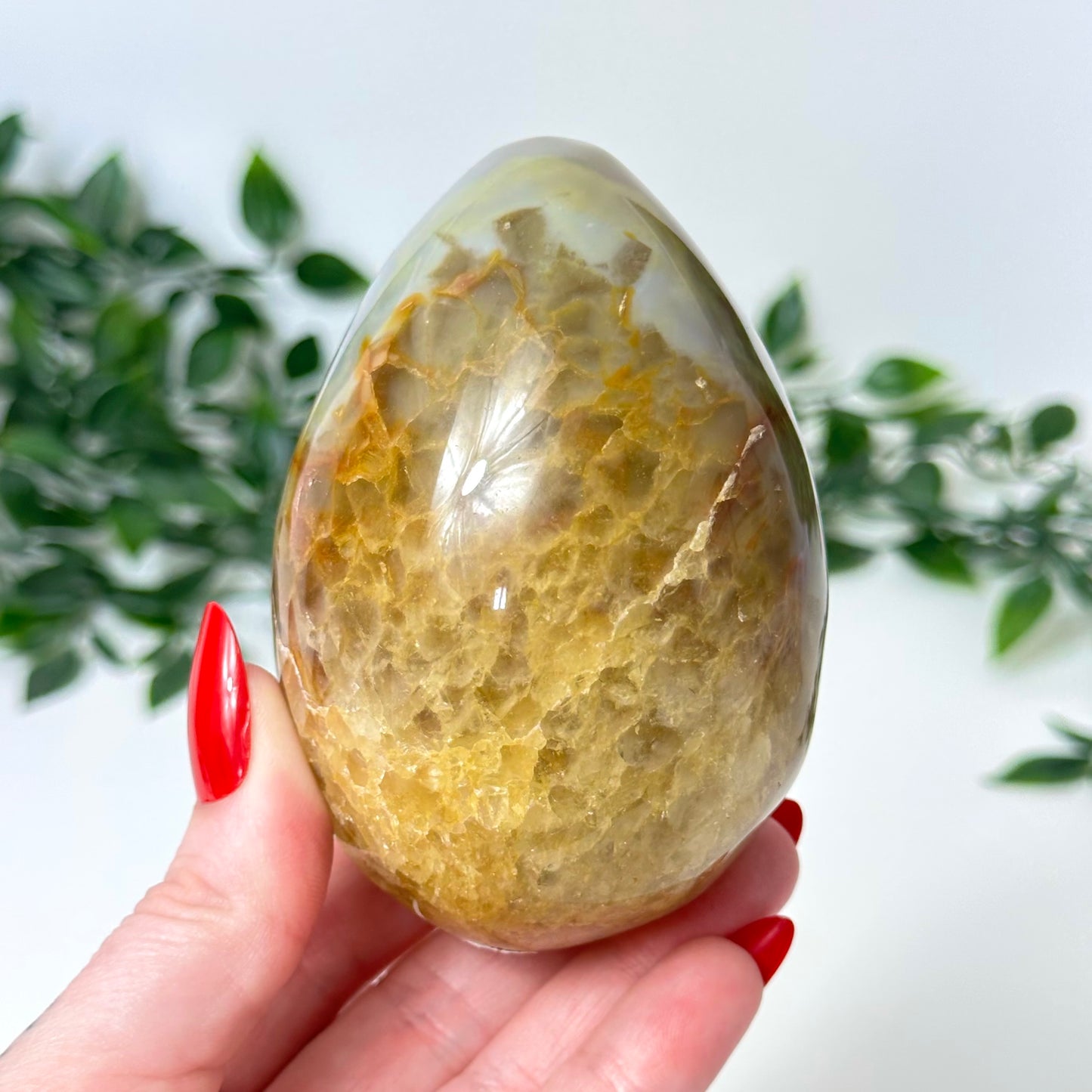 Druzy Agate Egg with Stand #27