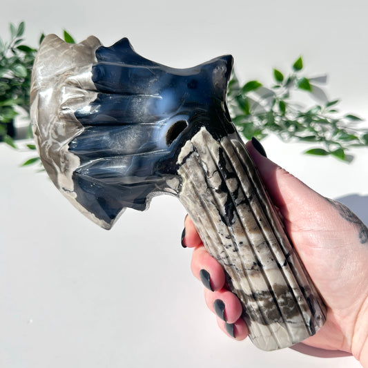 Volcanic Agate Axe V1