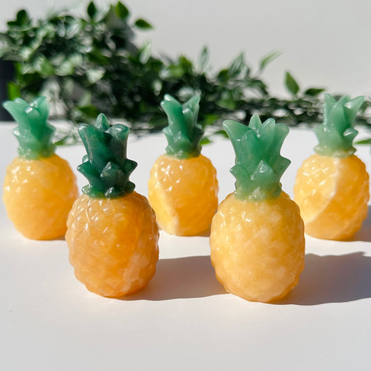 Orange Calcite Pineapples