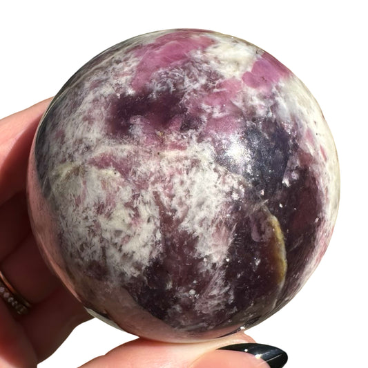 Pink Tourmaline Sphere T2