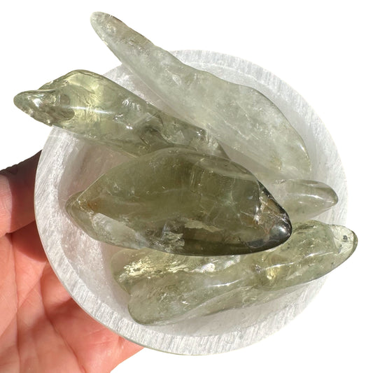 Prasiolite Polished Pieces L