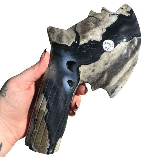 Volcanic Agate Axe V2