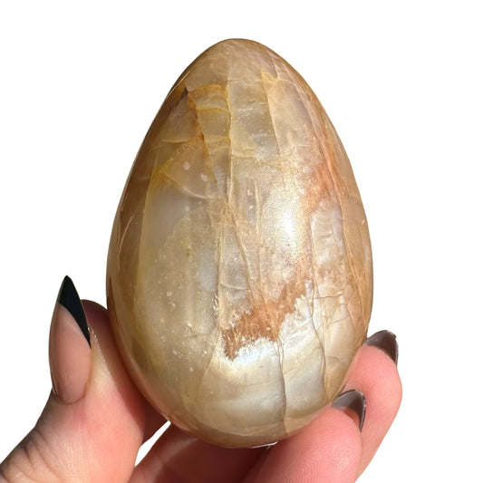 Peach Moonstone Egg PM3
