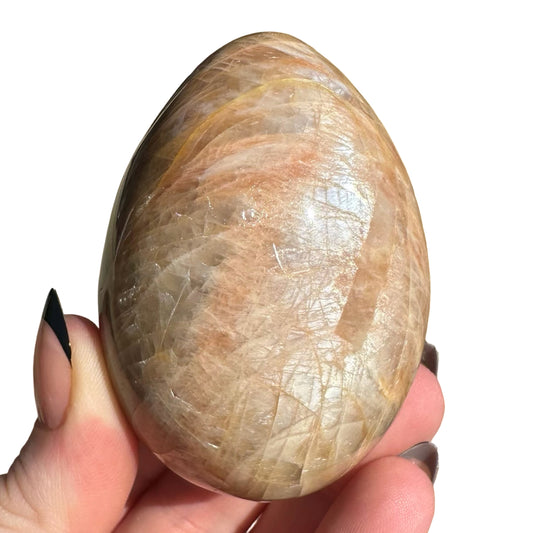 Peach Moonstone Egg PM2