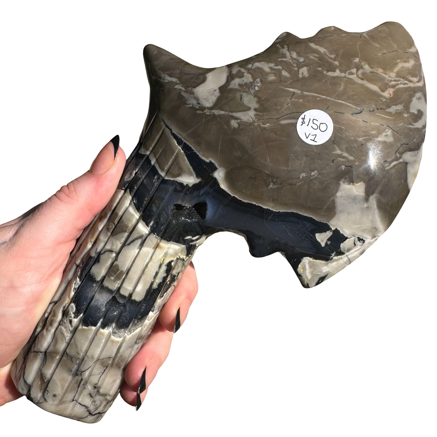 Volcanic Agate Axe V1