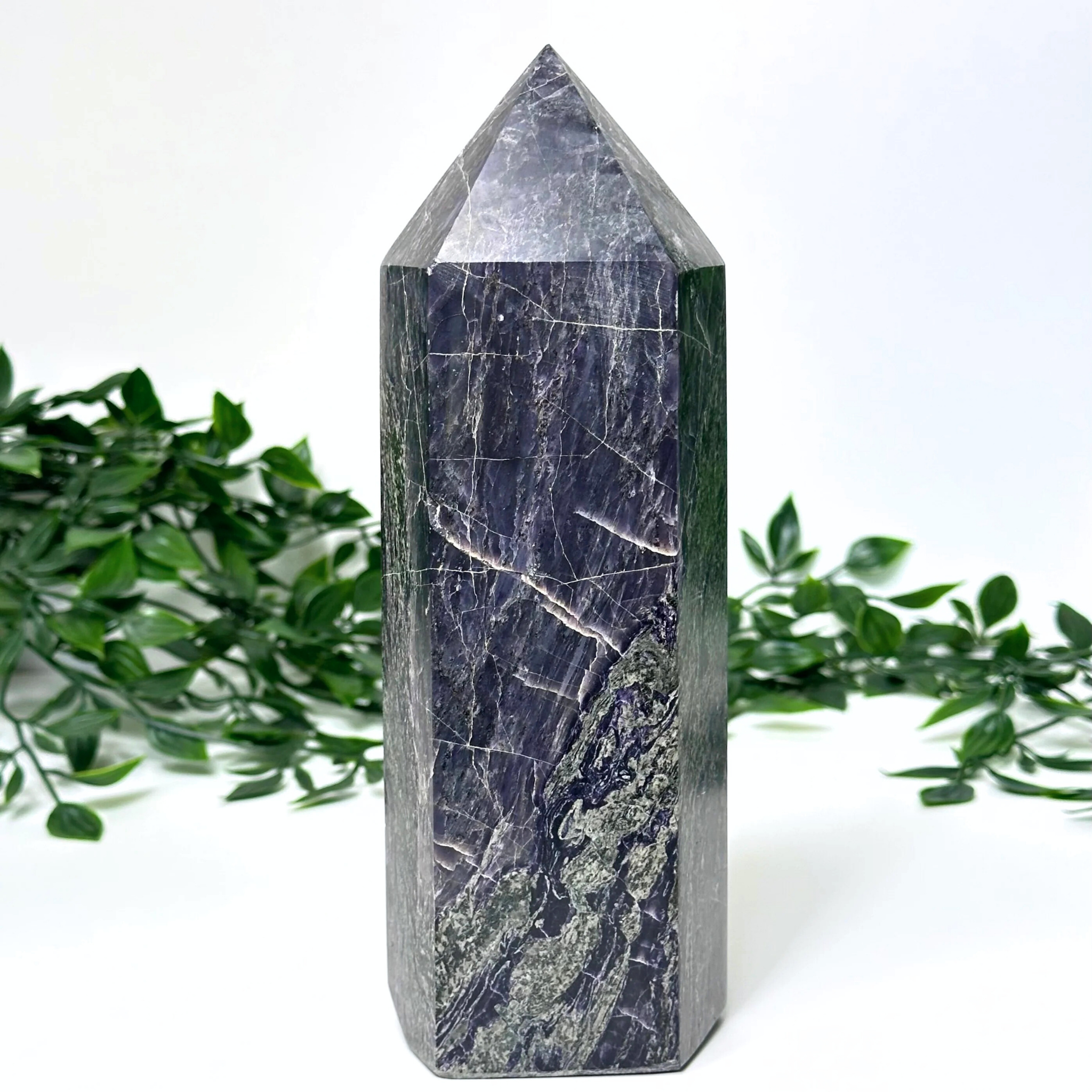 XL Purple Fluorite and Matrix Tower - Imperfect